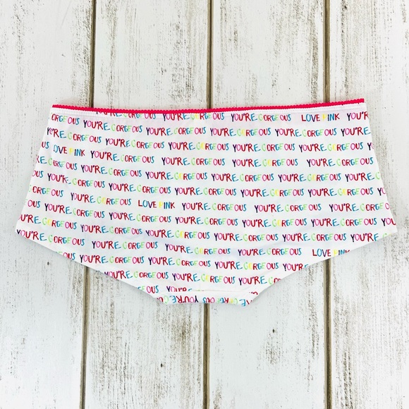 VS PINK Extra Low Rise Boyshort Medium Vintage Retro Style - Picture 4 of 7